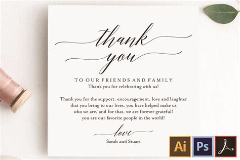 Wedding Thank You Cards .